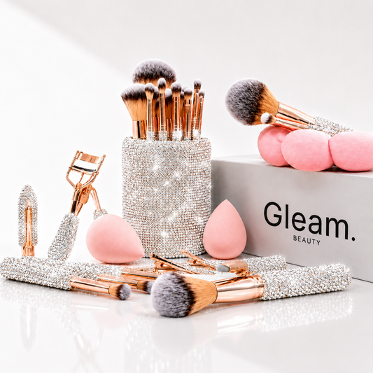 Box Makeup "Rose Argent" 30 pièces